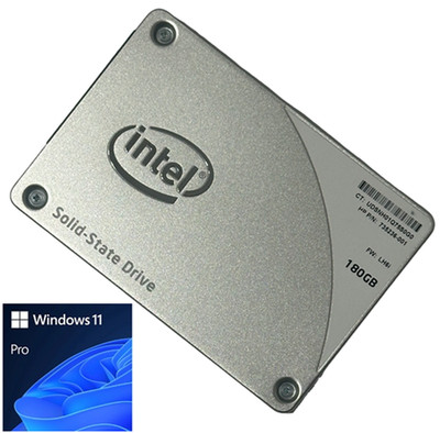 180GB Intel Pro 1500 Series 2.5'' SSD with Windows 11 Pro for Dell Lenovo HP Acer