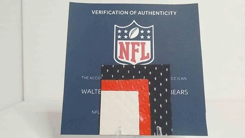 Walter Payton Game-Worn Jersey Patch Bears NFL Hologram COA 2x2