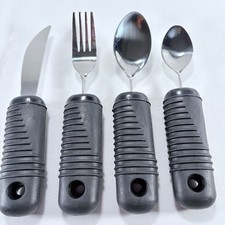 Medline Weighted and Bendable Utensils Set 4 Pcs Adaptive Eating