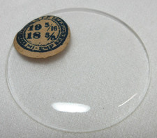 GLASS POCKET WATCH CRYSTAL SIZE 19 5/16 MI EMP REPLACEMENT PART SS19