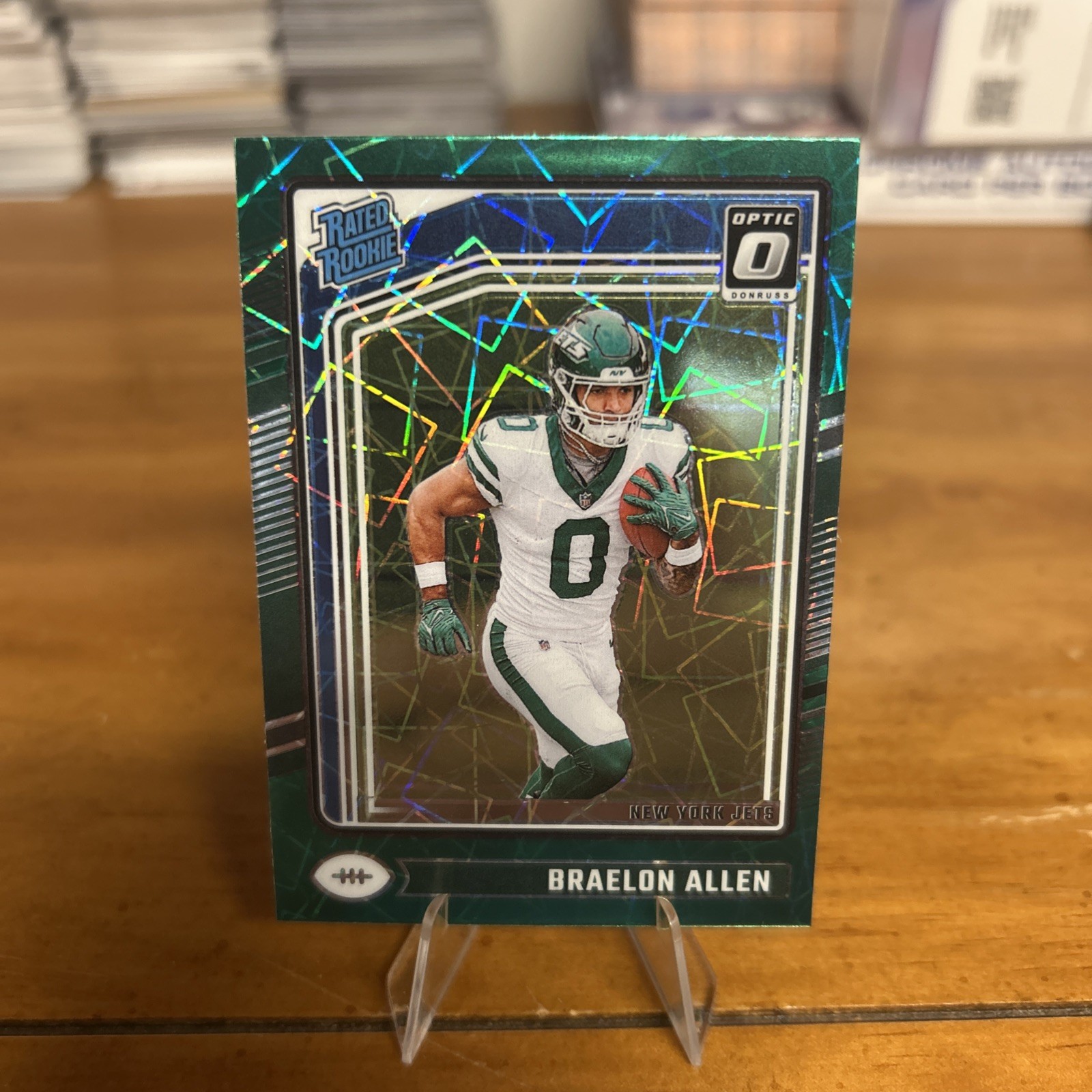 2024 Panini Donruss Optic - Rated Rookie Braelon Allen #211 Green Velocity Prizm