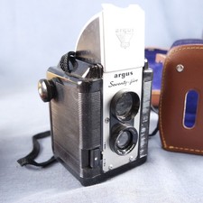 Nice ARGUS ArgoFlex SEVENTY FIVE Box Camera With Leather Case  Good Strap