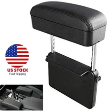 Car Armrest Storage Box Car Center Console Armrest Extender Adjustable Height
