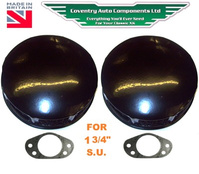 TR Jaguar XK120 Roadster (LHD) & XK140 Roadster Twin Pancake Air Filters.  C4496