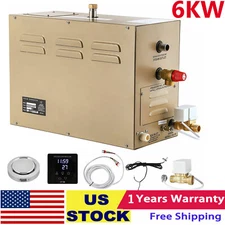 6KW Commercial Self-Draining Steam Generator Shower System Home Steam Bath Spa
