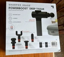 Sharper Image Powerboost Deep Tissue Massager MSRP 200 Great Condition Open Box