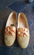 1960s House Slippers, Daniel Green Vintage, Excellent Condition