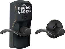 Schlage FE575 CAM 716 ACC Camelot Keypad Lock & Accent Lever Auto-Lock