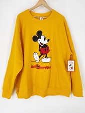 Walt Disney World Parks Sweatshirt Yellow Red Mickey Mouse Standing Plus 3X NWT
