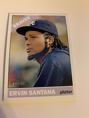 2015 Topps Heritage #236 Ervin Santana Atlanta Braves