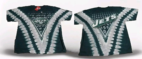 New York Jets shirt Vintage '90s NFL Tie Dye New w/ tags Deadstock Double Sided