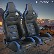 2pcs Universal Bucket Seats Racing Seat For Front-back Adjustment Racing Seat