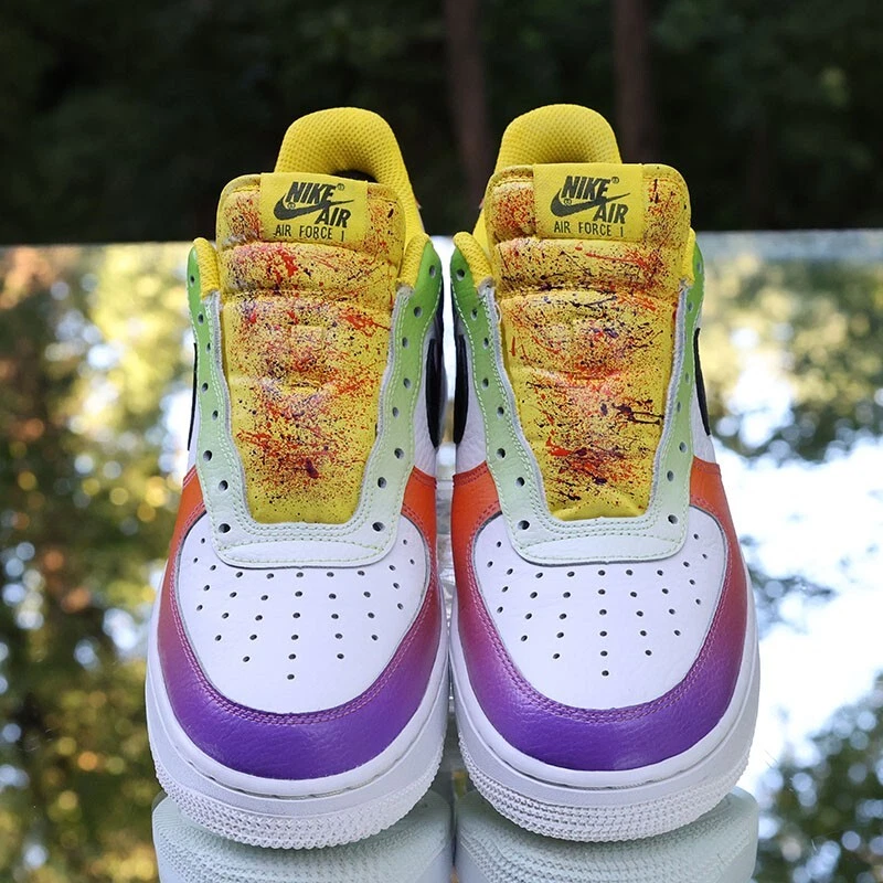 Nike Air Force 1 Low Multi-Color Gradient Custom Women's Nike Air Force 1 Low Multi-Color Gradient Custom Women's