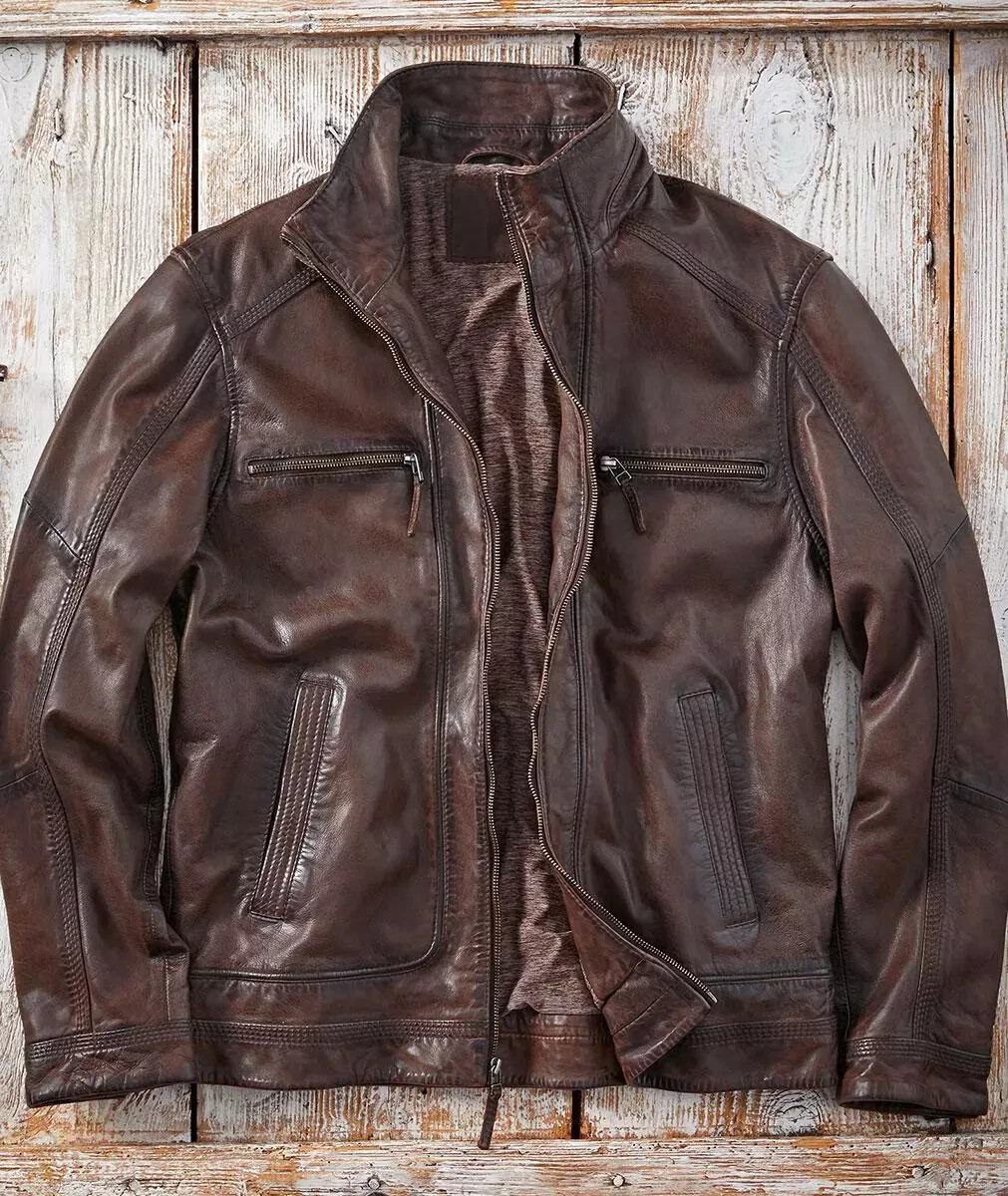 Men's Seasoned Leather Jacket