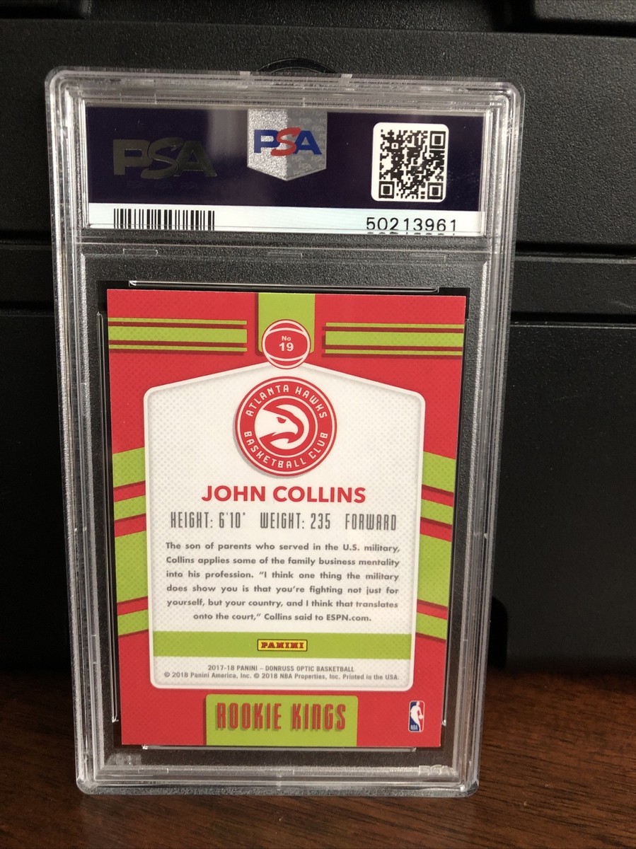 2017 Donruss Optic Rookie Kings John Collins Basketball Card #19