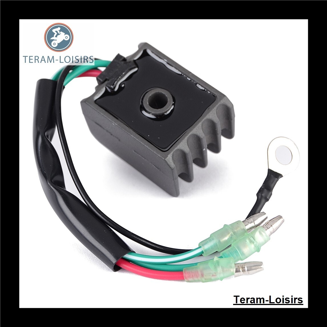 Régulateur de tension pour Yamaha FT8D de 2001 à 2014 boîtier aluminium noir