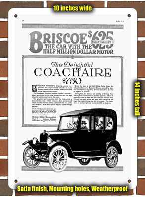 Metal Sign - 1917 Briscoe Coachaire- 10x14 inches
