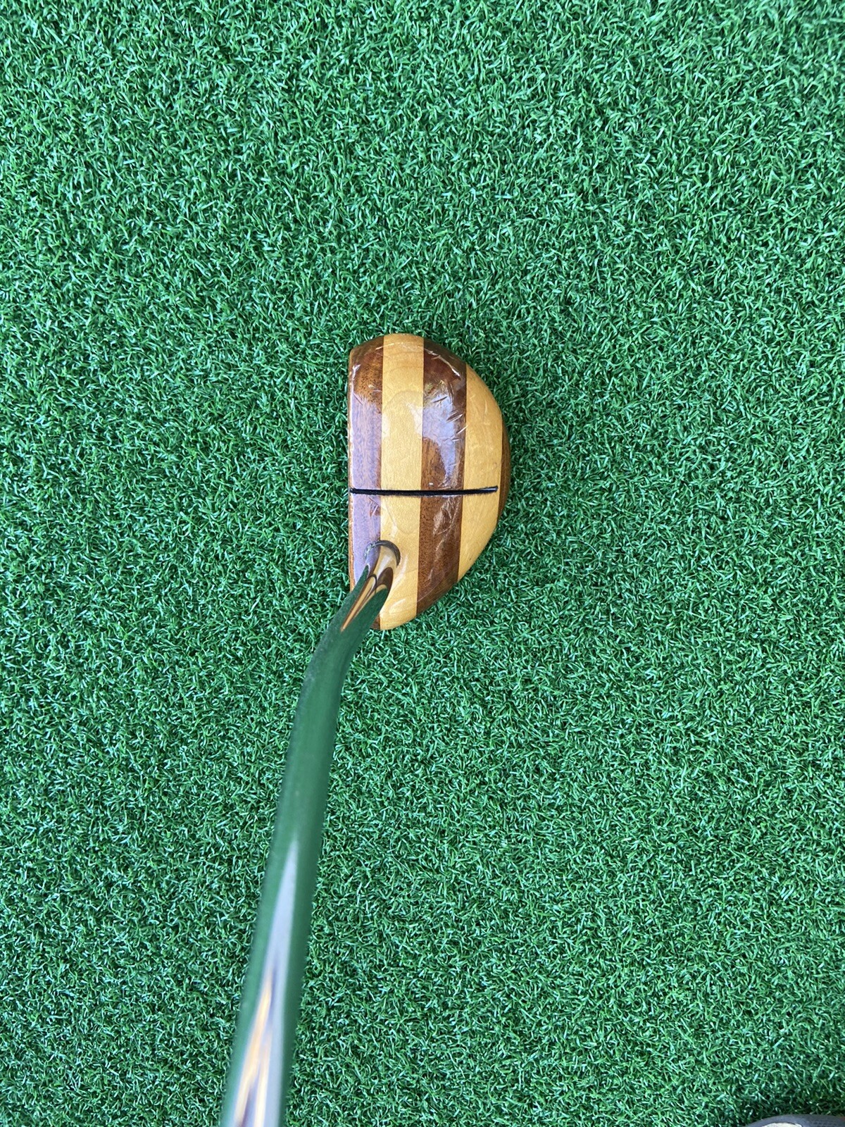 Golf Design Putter Woodie Executive Series. All Wood and Brass head eBay