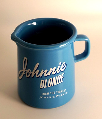 Johnnie Walker Blonde Whiskey Whisky Blau Kännchen Keramik Wasser Krug NEU