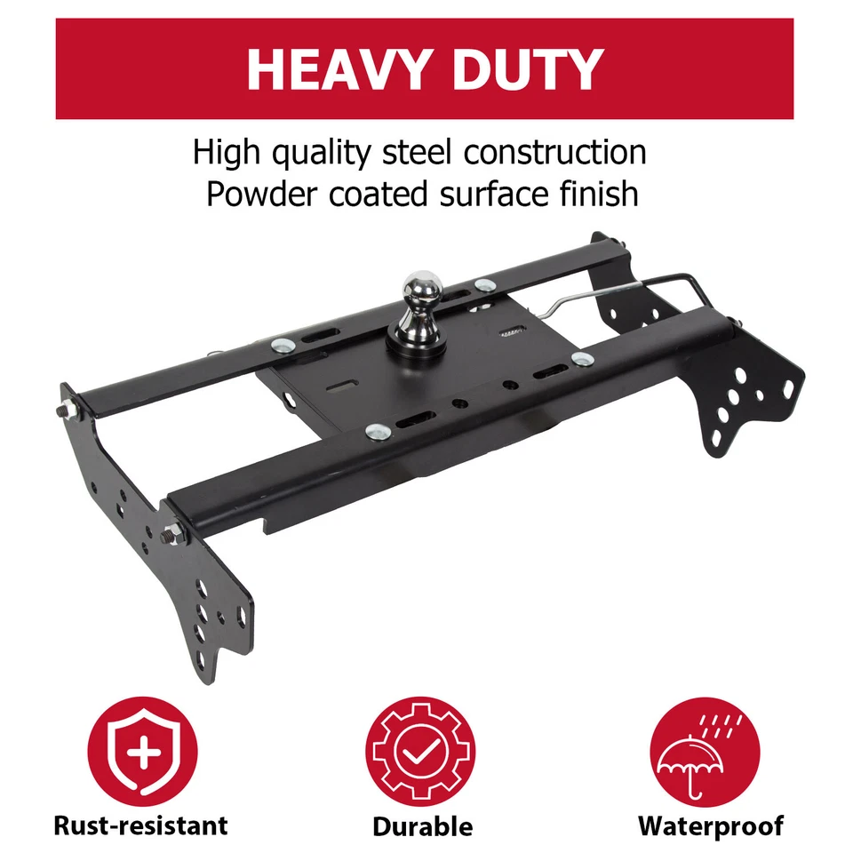 For 99-16 Ford F250 F350 Complete Under bed Gooseneck Trailer Hitch System Foto 3 de 4