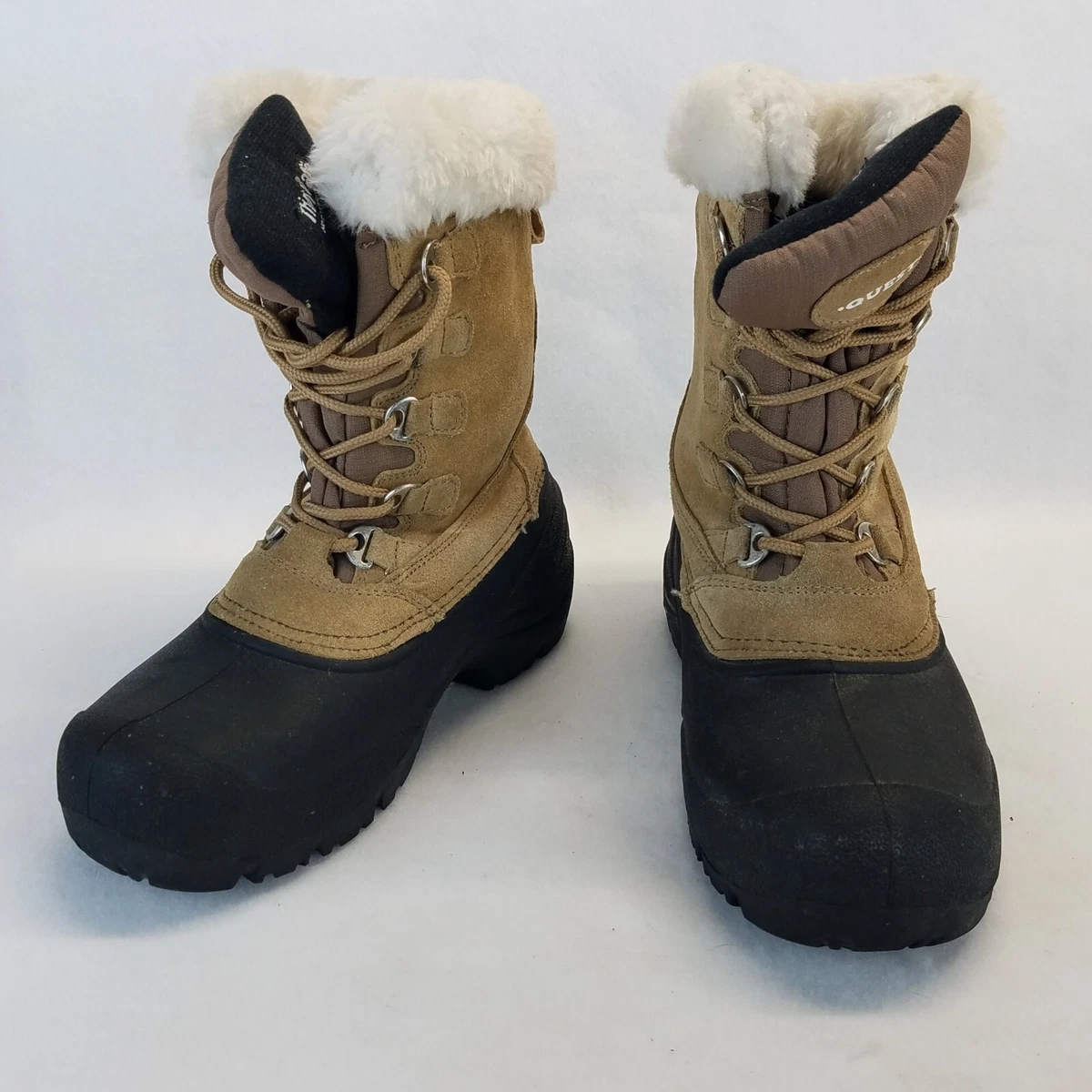 Quest Leather Lining Faux Fur Brown and Black Winter Waterproof Boots 9 Best Winter Boots For Women (2026): Warm, Waterproof & Cute  main image 2