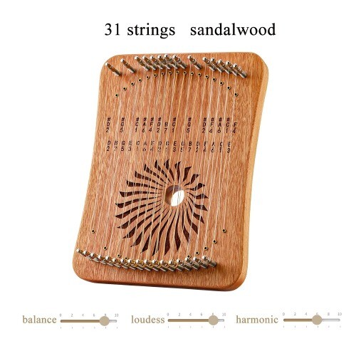 31 Saiten Mini Daumen Kalyre 17 Kalimba Fingerharfe Holz Finger Leier Musical - Bild 1 von 30