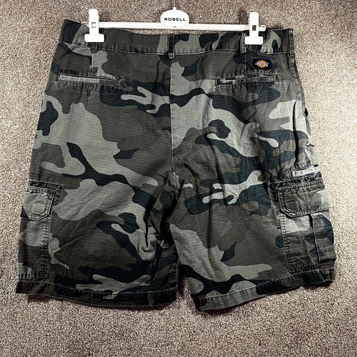 Pantalones Cortos Dickies Cargo Para Hombre 38 Multicolor Camuflaje 100% Algodón Calce Relajado Logo - Imagen 6 de 8