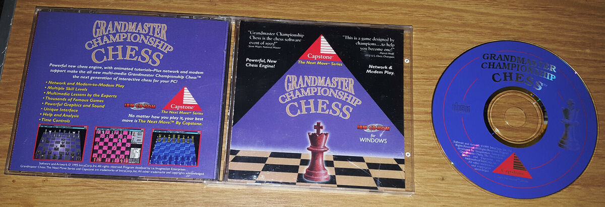 Grandmaster Championship Chess PC/Computer Software CD Rom 1995 RARE Game