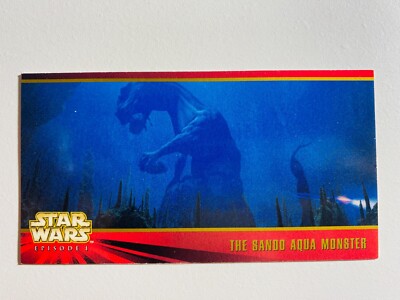 TOPPS WIDEVISION STARS WARS EPISODE I #16 THE SANDO AQUA MONSTER NM CARD