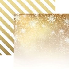 Gold Elegant Christmas Magic - 12x12 Scrapbook Papers Set - 5pcs