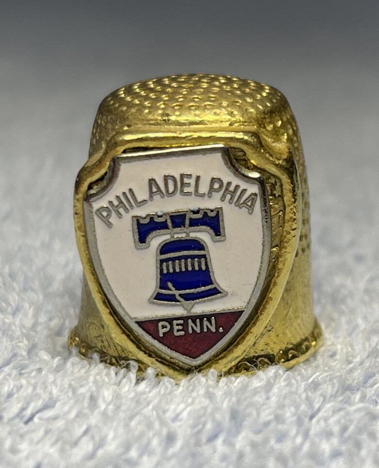 Vintage Philadelphia Pennsylvania Liberty Bell Thimble