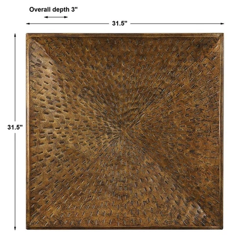 Uttermost Blaise Contemporary Iron Wall Panel in Antique Bronze - Picture 8 of 8