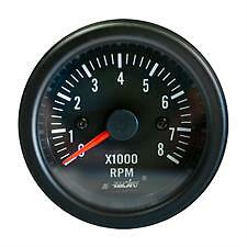 Contagiri 0-8000 RPM Black Line Motori 2/3/4/5/6/8 Cilindri Non Diesel S.Racing