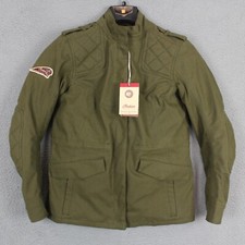 Indian Motorcycle Jacket Women’s Size M Military Green Armor Zip Out Vest New