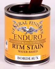 General Finishes Enduro RTM Water Based Wood Stain, 1 Gallon, Bordeaux