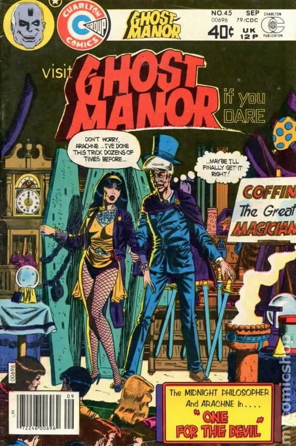Ghost Manor 2nd Series #45 VG 1979 Stock Image Low Grade