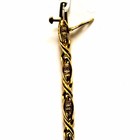 10k yellow gold .80ct baguette diamond tennis bracelet 9.8g vintage estate 7" — photo 6