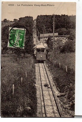 SCHWEIZ SWITZERLAND - Kanton Waadt - VEVEY - die Standseilbahn Vevey Mont Pelerin