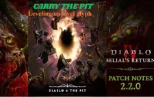 DIABLO 4🔥NEW SEASON🔥CARRY PIT 80 FAST RUN  3"✨FREE LVLING+LV GLYPH✨ x5 Run