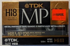 TDK Hi8 MP120 Premium Performance Camcorder Videotape