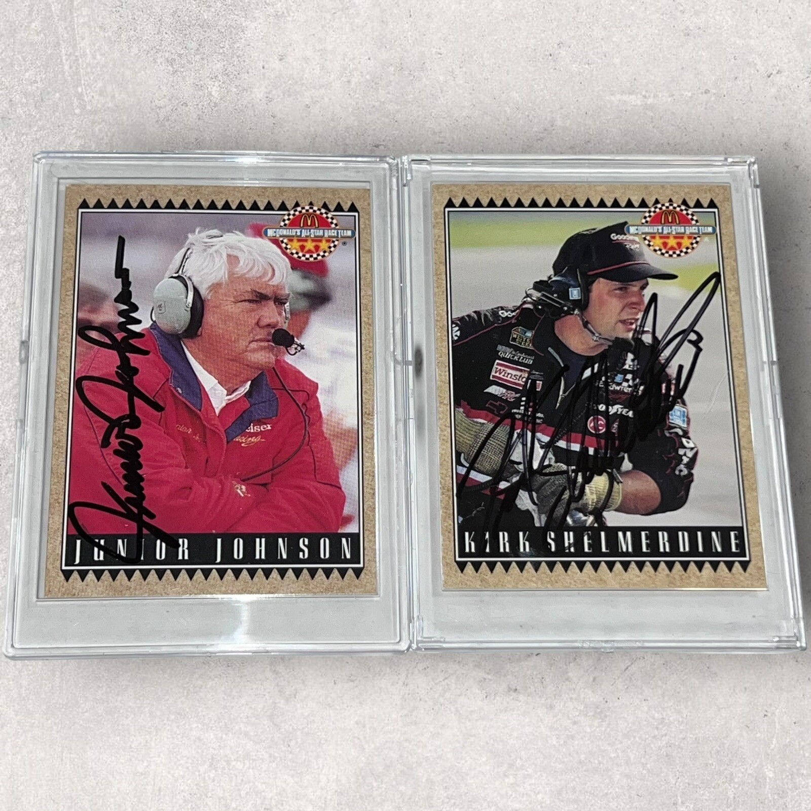 VINTAGE 1992 MAXX MCDONALDS NASCAR signed 36 card SET Earnhardt Allison Kulwicki view 9