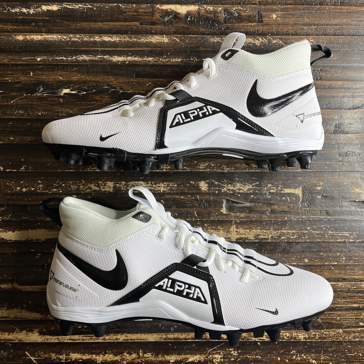 Nike Mens Alpha Menace Varsity 3 CV0586-100 White Football Cleats
