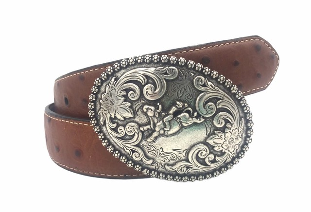 Nocona Leather Belt Buckle Kids 26 