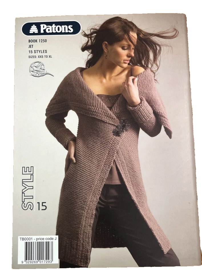 Patons Knitting Pattern Book 1250 JET 12 PLY 15 Styles Sizes XXS to XL New - Image 2 of 4