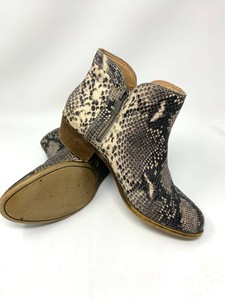 lucky snakeskin booties