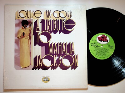 Louise McCord Tribute To Mahalia Jackson Gospel Vinyl LP Record VG+