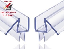 Paquete de 2 juntas inferiores para puertas de ducha sin marco para puertas de