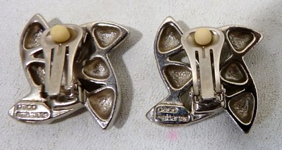 Boucles D'oreilles Clips Paco Rabanne Paris Vintage - Doré Et Argenté