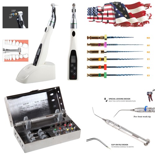 Dental Wireless LED Endo Motor 16:1 Contra Angle /Root Canal File Extractor USA - Picture 6 of 35