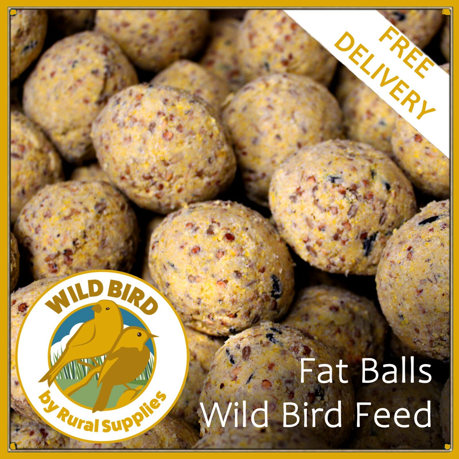 Fat Balls energy Wild Bird Feed PREMIUM UN NETTED FAT BALLS ALL